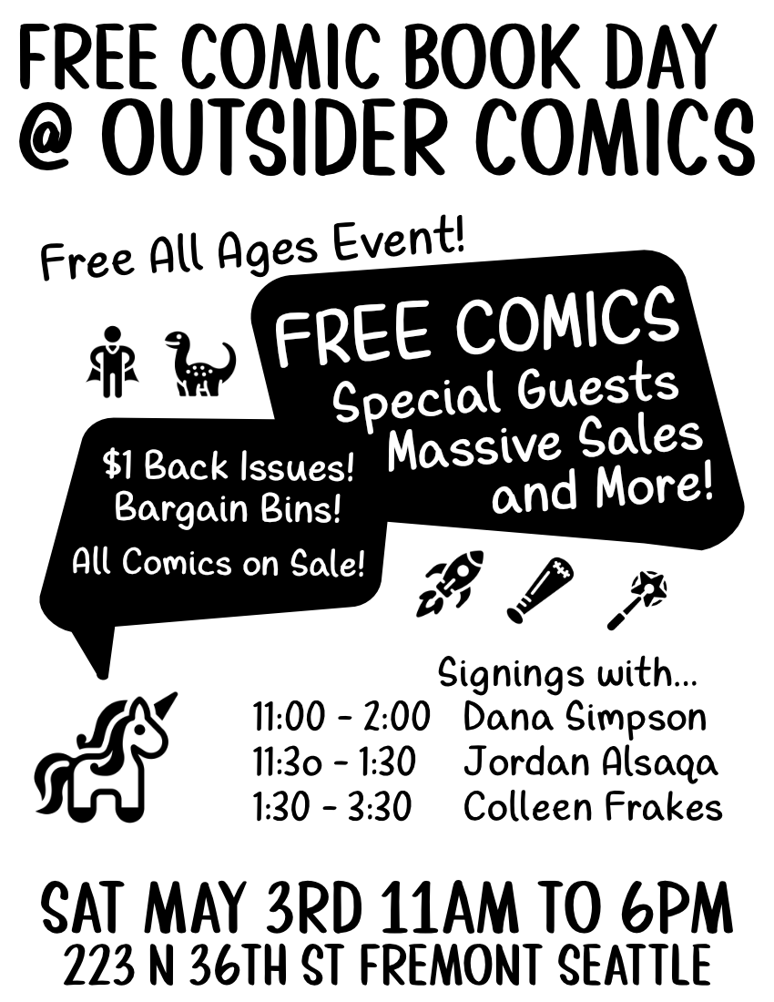 Free Comic Book Day @ Outsider Comics